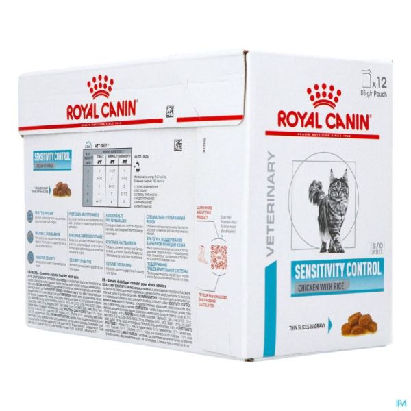 Royal Canin Cat Sensi.contr.chicken Rice Wet12x85g