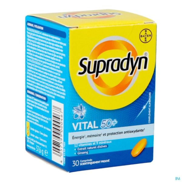 Supradyn Vital 50 Plus 30 Comprimés