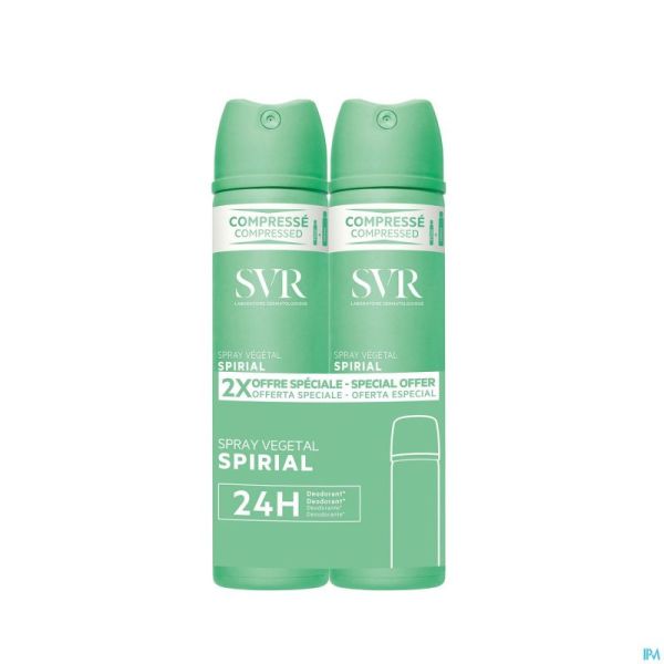 Svr Spirial Duo Spray Vegetal 2x75ml