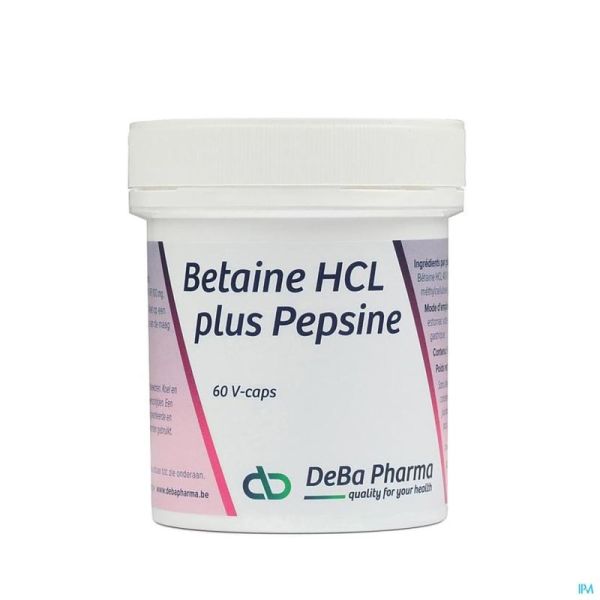 Betaine Hcl + Pepsine Deba 60 Comprimés