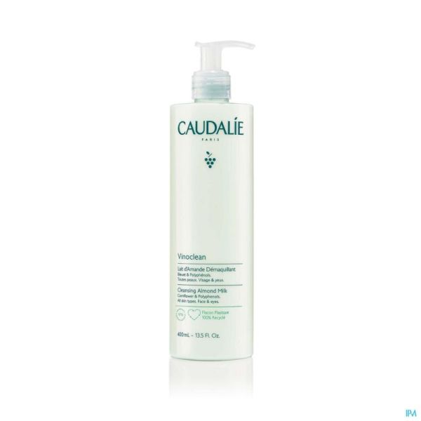 Caudalie Vinoclean Lait Amande Démaquillant 400ml Prix Permanent