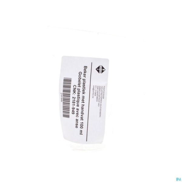 Gobelet Plastique + Anse 100ml Pontos