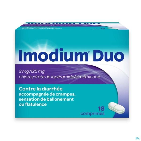 Imodium Duo 18 Comprimés