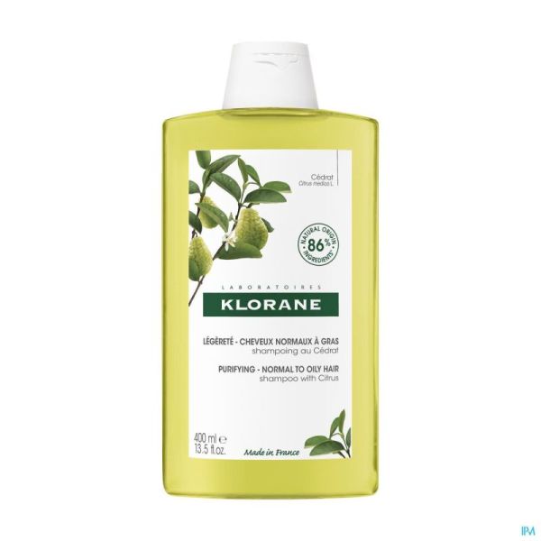 Klorane Capillaire Shampooing Pulpe Cedrat 400ml 