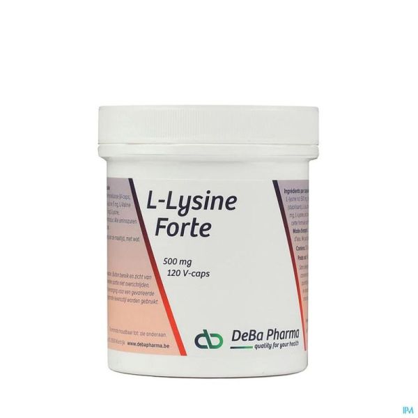 L-lysine Forte Deba 120 Gélules 500 Mg