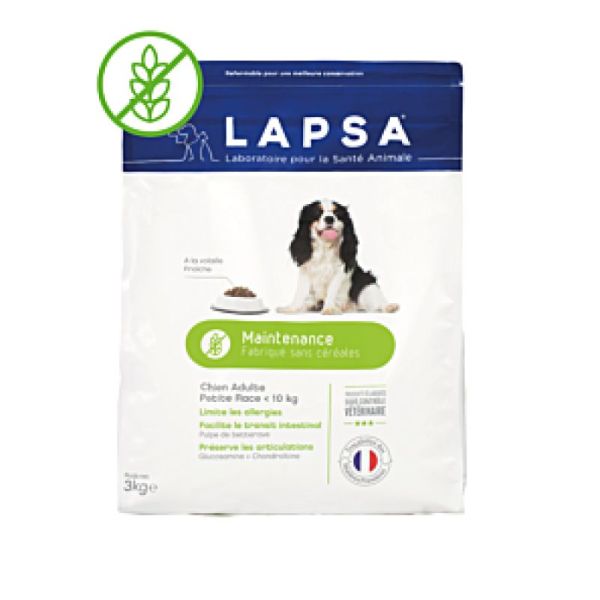 Lapsa Maintenance Chien Adulte Petite Race Sans Céréales 3kg