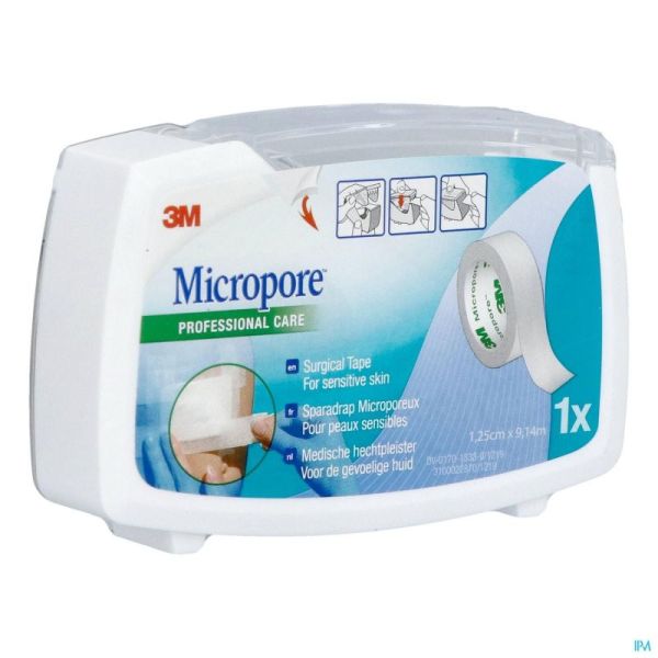 Micropore Sparadrap Chirurgical Dévidoir 1.25 Cm X 915cm