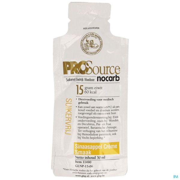 Prosource Nocarb Crème Orange 15g Prot. Sachets. 30ml