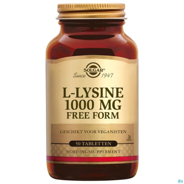 Solgar l-lysine Comprimés 50x1000mg