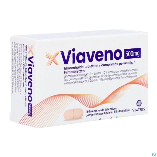 Viaveno 500mg 30 Comprimés Pelliculés