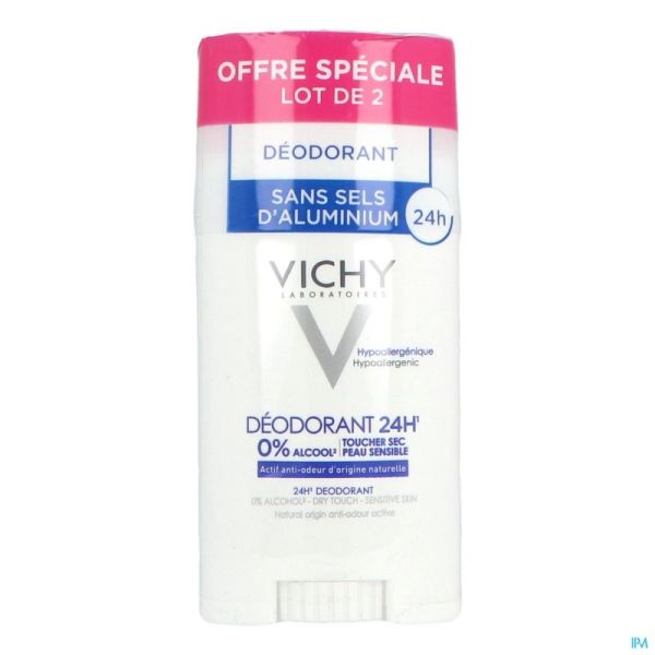 Vichy Déodorant Stick 24h Sans Sel d'Aluminium