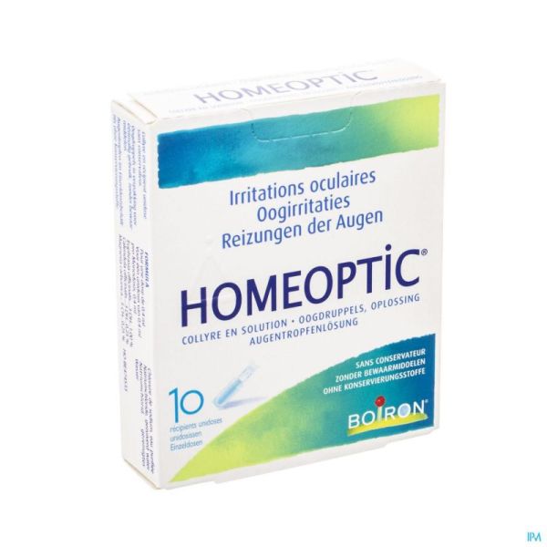 Boiron Homeoptic Collyre Unit Dose 10x0,4 Ml