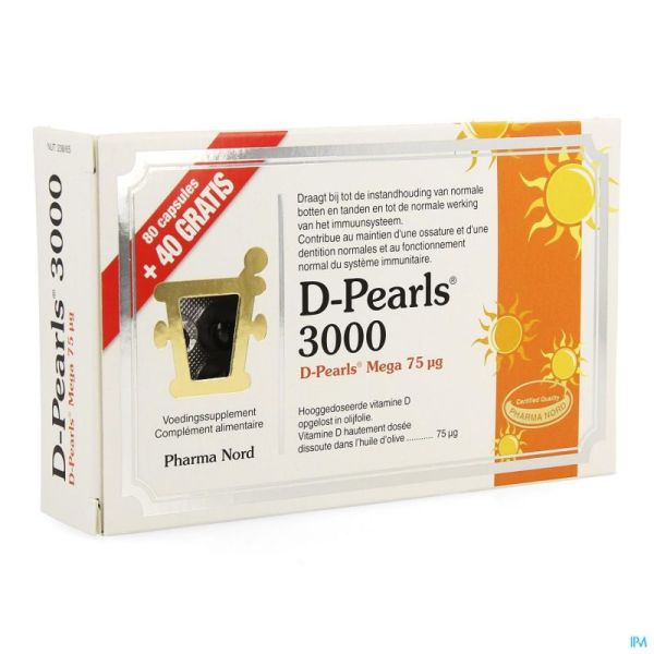 D-pearls 3000  80 Perles + 40 Gratuites Promo Pack