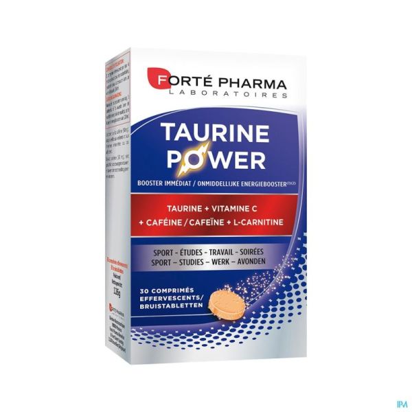 Energie Taurine Power Forte Pharma  30 Comprimés Effervescents