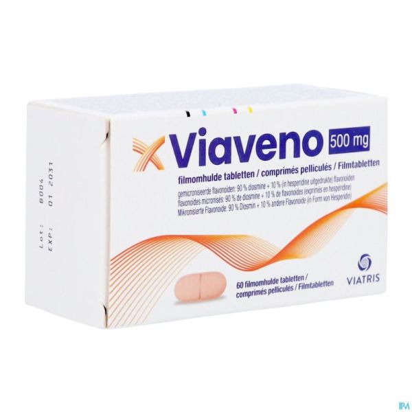 Viaveno 500mg 60 Comprimés Pelliculés