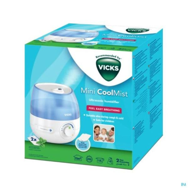 Vicks Mini Cool Mist Humidificateur Ultrasons 