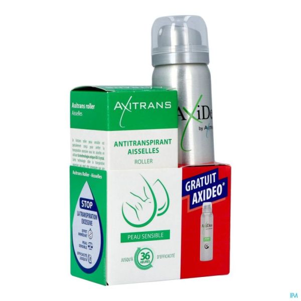 Axitrans Roller Peau Sensible + Axidéo Sport 75ml Gratuit