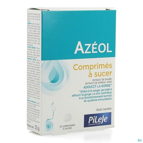 Azeol Comprimés Sucer 30