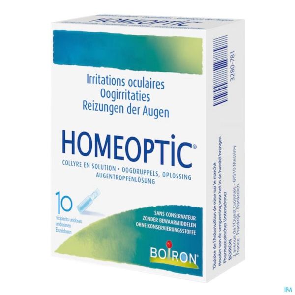 Boiron Homeoptic Collyre Unit Dose 10x0,4 Ml