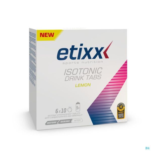 Etixx Isotonic Lemon Comprimés Effervescents 6x10