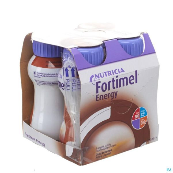 Fortimel Energy Chocolat Bouteilles 4x200ml