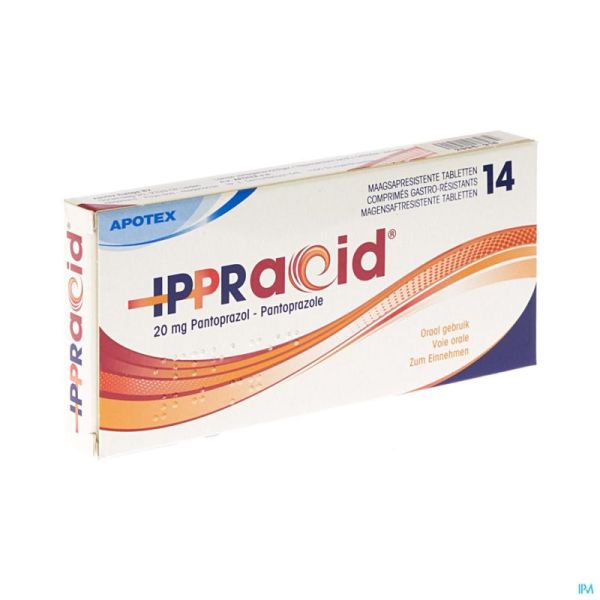 Ippracid Apotex 14 Comprimés 20 Mg