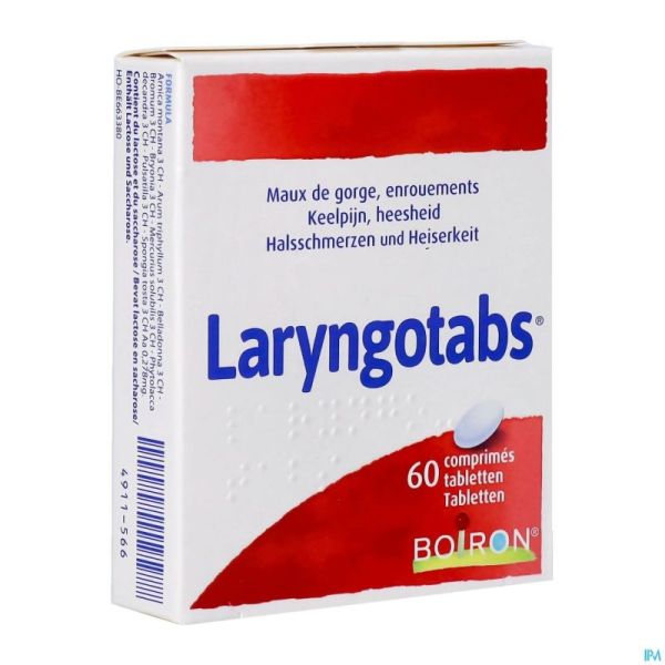Laryngotabs comprimés 60