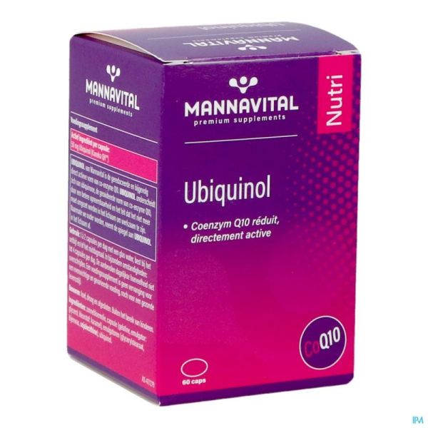 Mannavital Ubiquinol 60 Gélules