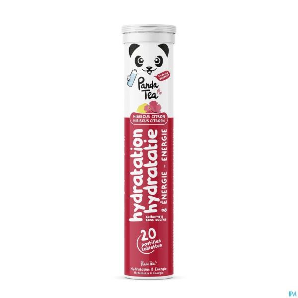 Panda Tea Hydratation Citron - Hibiscus Comprimés Effervescents 20