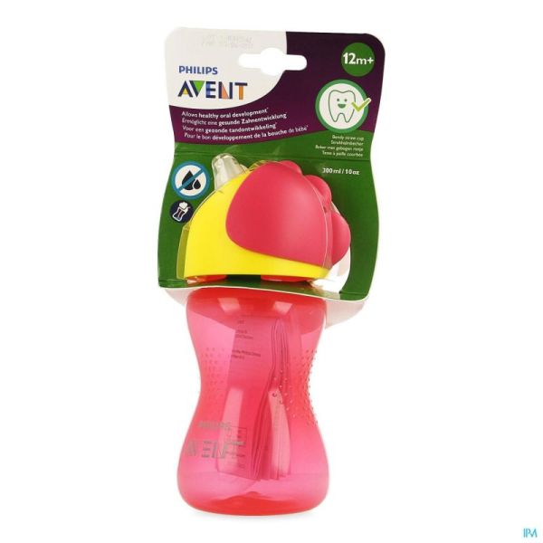 Philips Avent Gobelet Paille Girl Rose 300ml