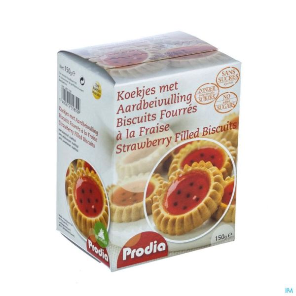 Prodia Biscuits Fourres A Fraise 150 G