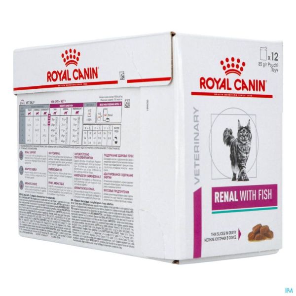 Royal Canin Cat Renal Fish Pouch Wet 12x85g