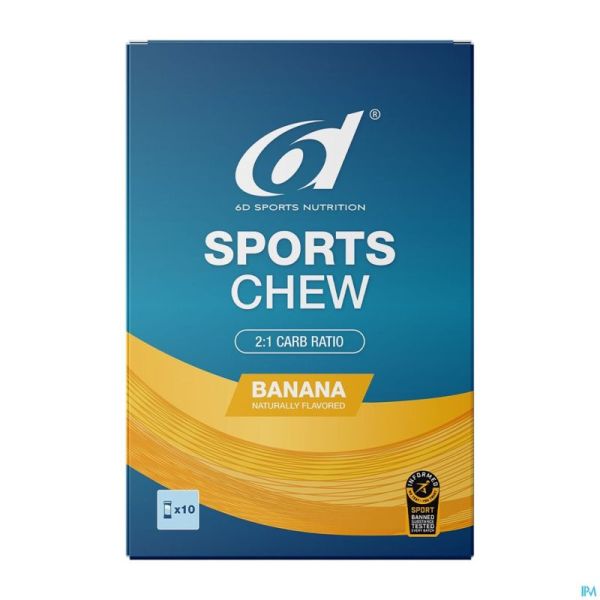 6d Sports Chew Banana 10x38g