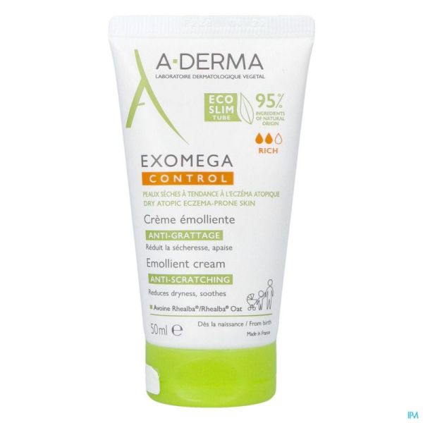 Aderma Exomega Control Crème Emollient 50ml