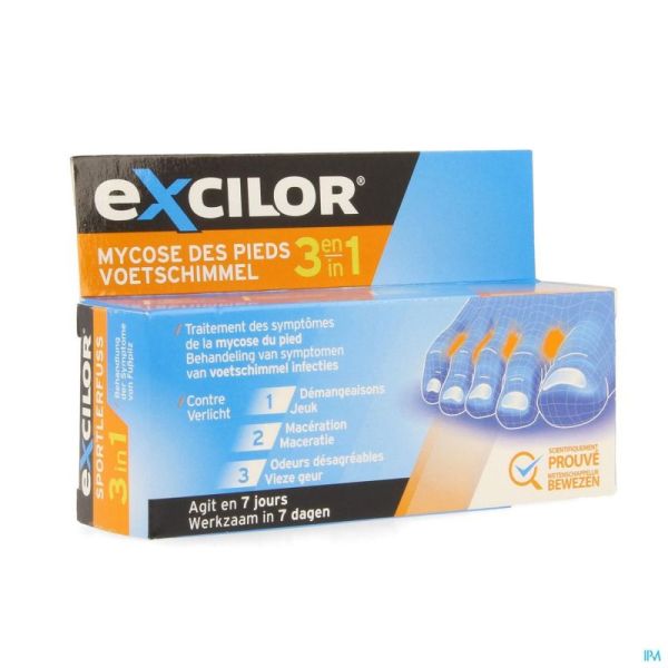 Excilor Pied d'Athlète Crème 15ml