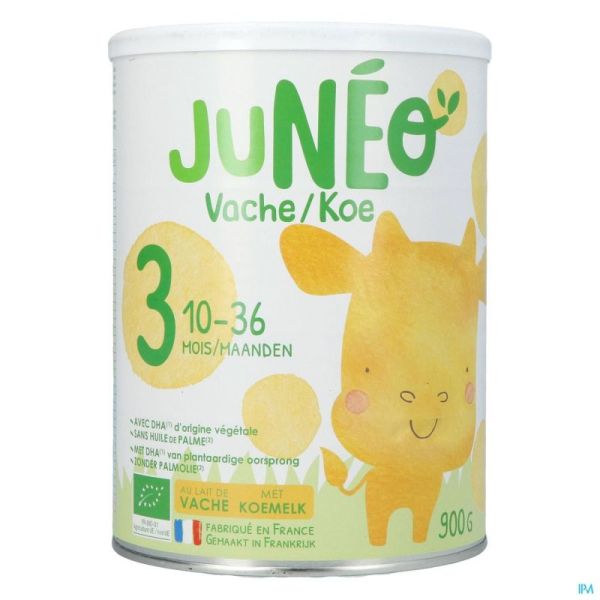 Juneo 3 Lait Vache 10-36 900g