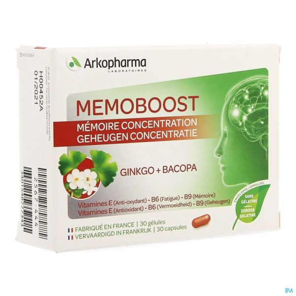 Memoboost Gingko Bacopa 30 Gélules