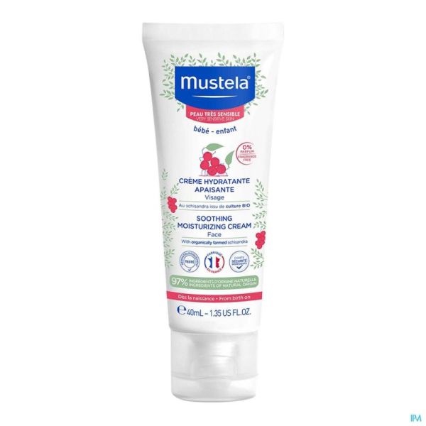 Mustela Peaux Très Sensibles Crème Hydratante Apaisante 40ml