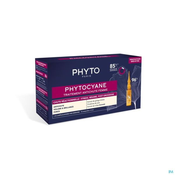 Phytocyane Traitement Chute Progressive Ampoules 12x5ml