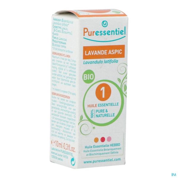 Puressentiel Expert Lavande Aspic Bio Huile Essentielle