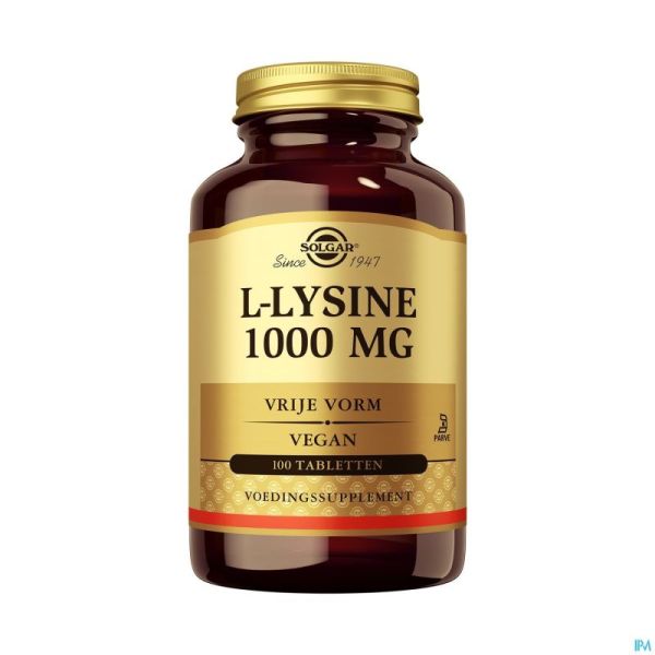 Solgar l-lysine Comp 100x1000mg