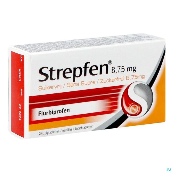 Strepfen Orange S Sucre 24 Pastilles 8,7
