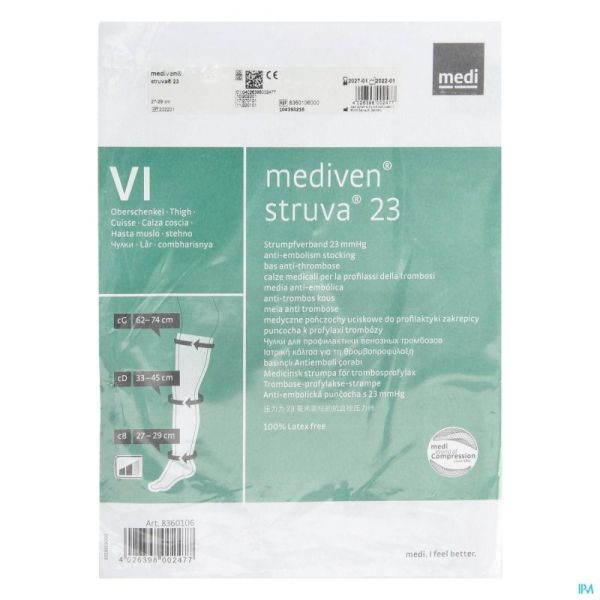 Struva 23 A/thromb. C2 Cuisse Blanc T6 2 8360106
