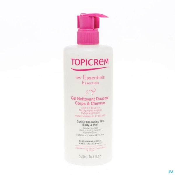 Topicrem Gel Nettoyant Corps/cheveux 500 Ml