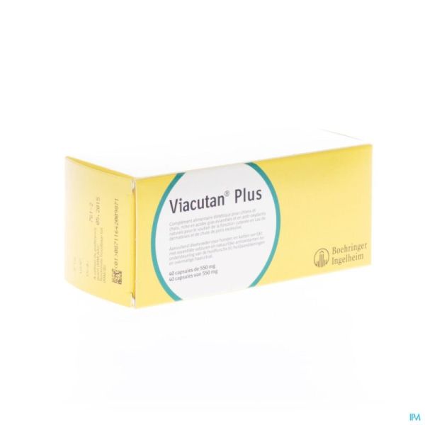 Viacutan Plus Vétérinaire 40 Gélules 550 Mg 