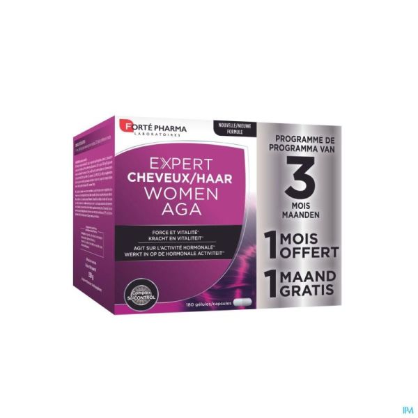 Expert Cheveux Women Aga Gélules 180 