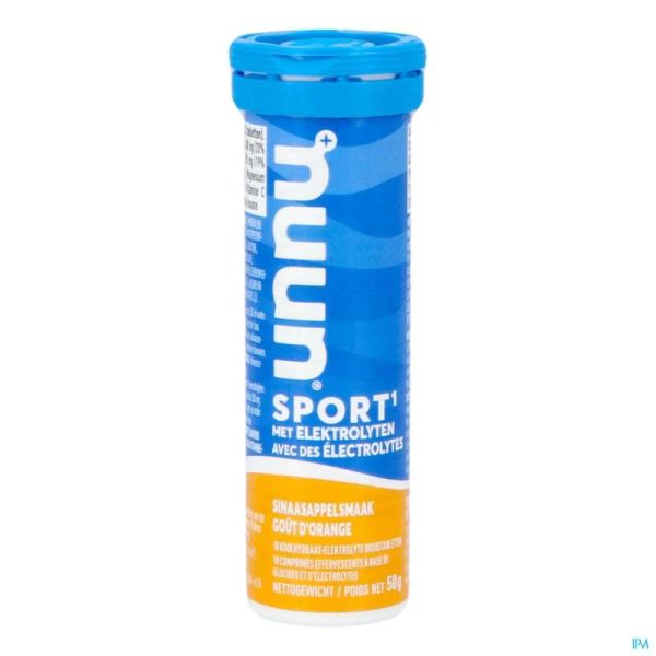 Nuun Sport Goût Orange Comprimés Efferv 10