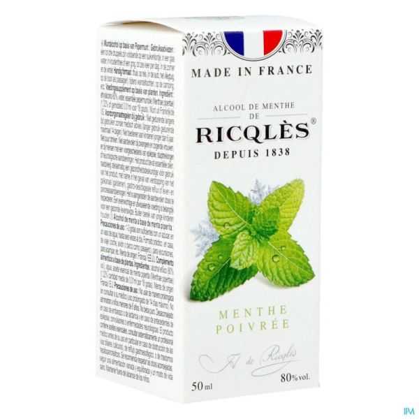 Ricqles Alcool De Menthe 50 Ml