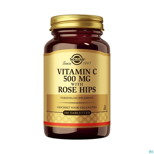 Solgar Vitamin C Rose Hips Comp 100x 500mg