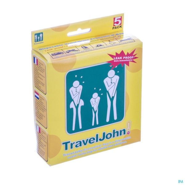 Travel John Sachets Récolteurs d'Urine 5x800ml